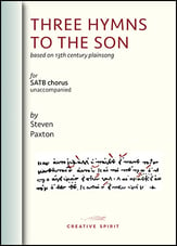 Three Hymns to the Son SATB choral sheet music cover